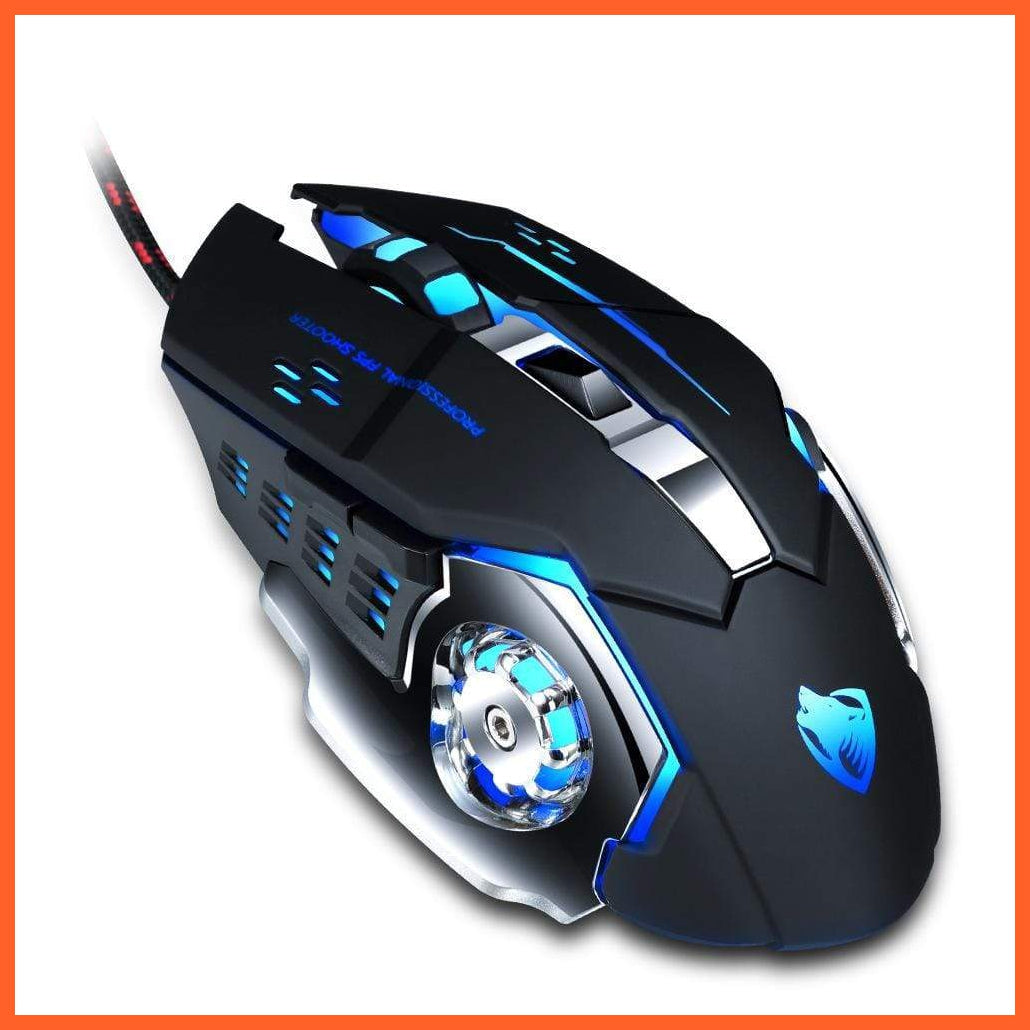 Mechanical Design Gaming Mouse With Lights | whatagift.com.au.