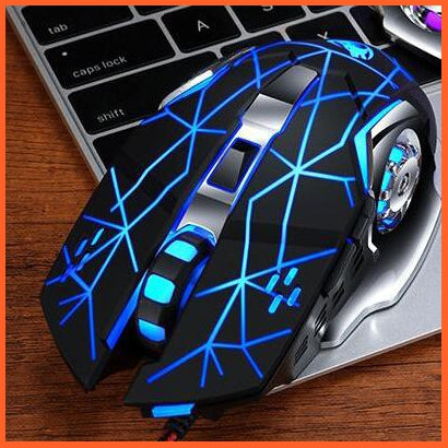 Mechanical Design Gaming Mouse With Lights | whatagift.com.au.