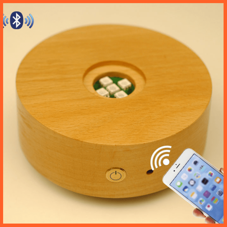 Wooden Music Box Base | Bluetooth Musical Base | whatagift.com.au.