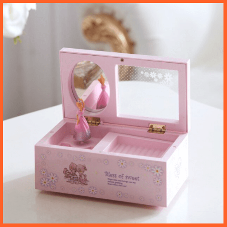 Fine Quality Jewellery Storage Musical Box With Dancing Ballerina | whatagift.com.au.