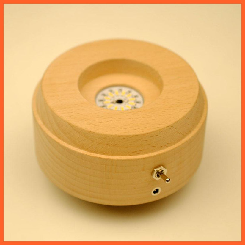 Wooden Music Box Base | Bluetooth Musical Base | whatagift.com.au.