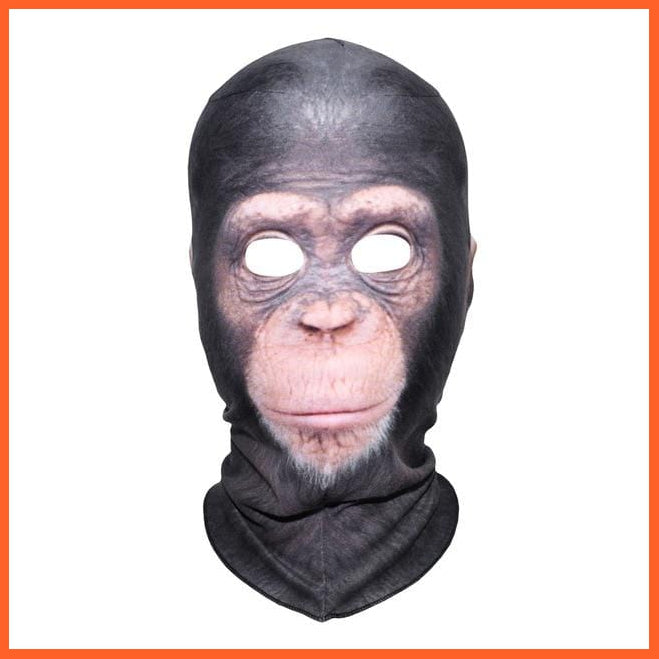 3D Chimpanzee Full Face Cover Cap | whatagift.com.au.