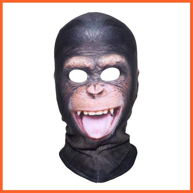 3D Chimpanzee Full Face Cover Cap | whatagift.com.au.