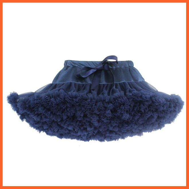whatagift.com.au Navy Blue / 2T New Spring Multicolor Tutu Skirts for Baby Girls