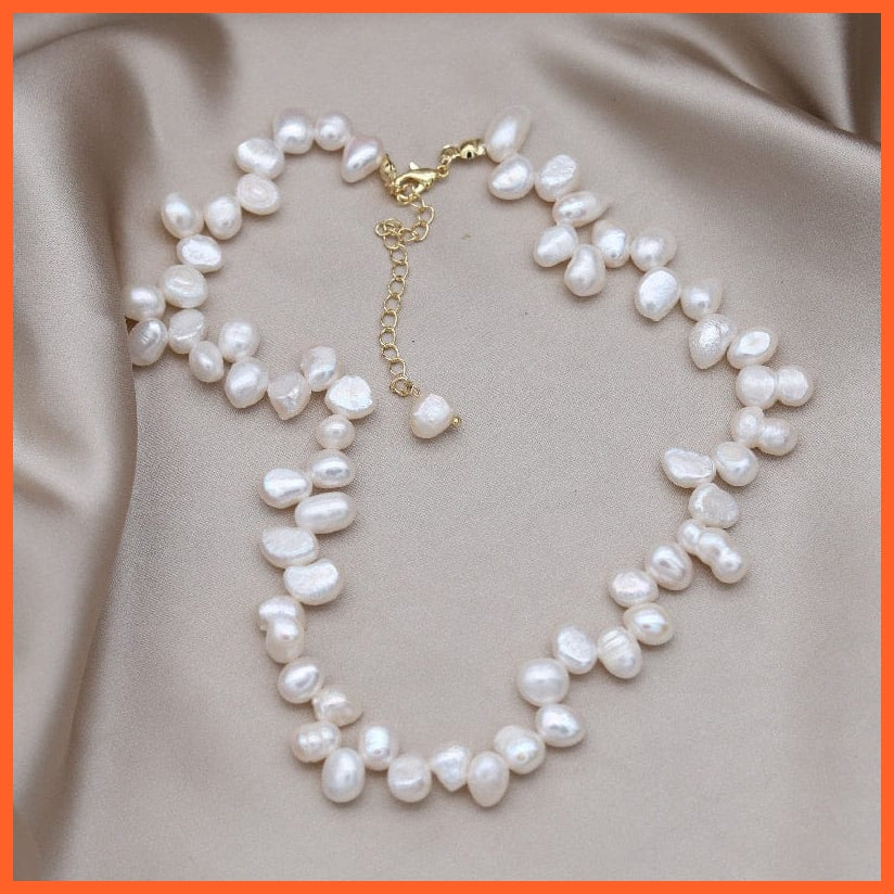 whatagift.com.au necklace 1 White Natural Freshwater Pearl Bracelet for Women