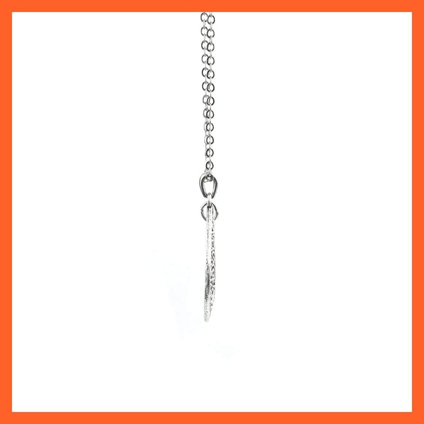 whatagift.com.au necklace 12 Constellation Zodiac Sign In Cabochon Glass With Crescent Moon Necklace
