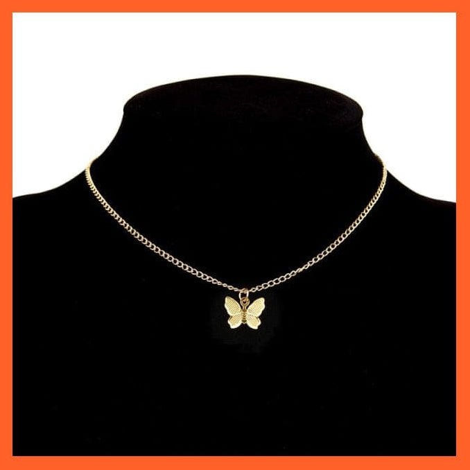whatagift.com.au necklace butterfly 2 Copy of Vintage Multilayer Pendant Butterfly Moon Star Necklace For Women