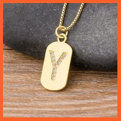 whatagift.com.au necklace Copy of Gold Plated Initial 26 Letters Pendent Necklace | Best Gift For Women