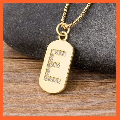 whatagift.com.au necklace E Gold Plated Initial 26 Letters Pendent Necklace | Best Gift For Women