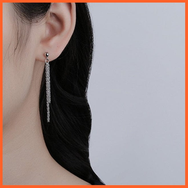 Sparkling Silver Color Elegant Clavicle Chain Choker, Earring, Bracelet, Anklet For Women | whatagift.com.au.