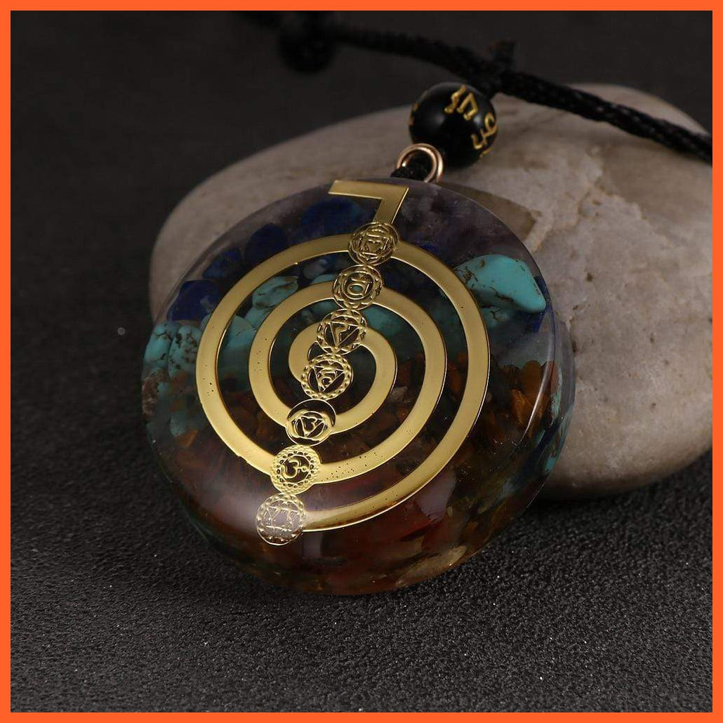 Energy Generator Orgone Amulet 7 Chakras Pendant Necklace | whatagift.com.au.