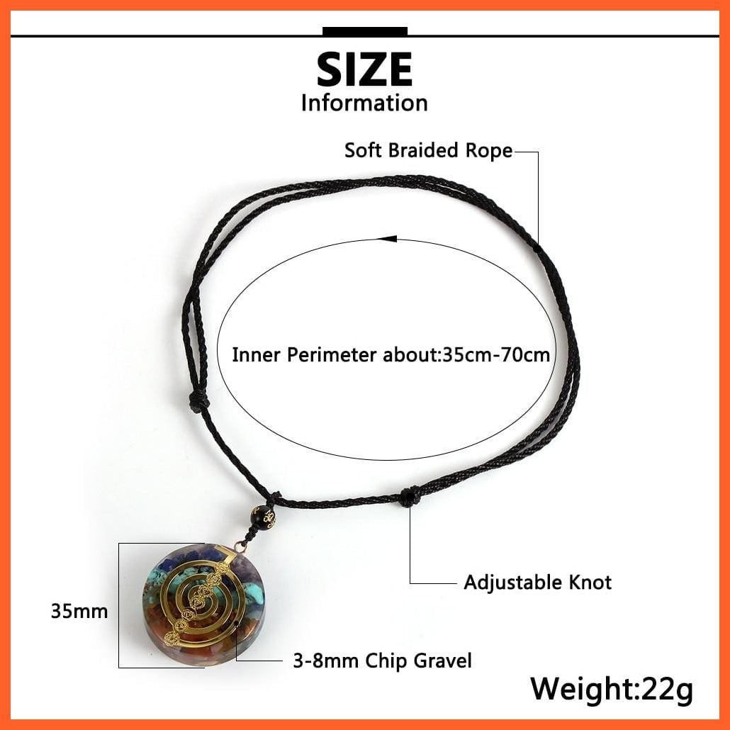 Energy Generator Orgone Amulet 7 Chakras Pendant Necklace | whatagift.com.au.