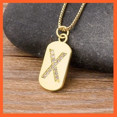 whatagift.com.au necklace Gold Plated Initial 26 Letters Pendent Necklace | Best Gift For Women