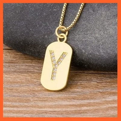 whatagift.com.au necklace Gold Plated Initial 26 Letters Pendent Necklace | Best Gift For Women