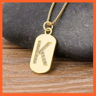 whatagift.com.au necklace Gold Plated Initial 26 Letters Pendent Necklace | Best Gift For Women