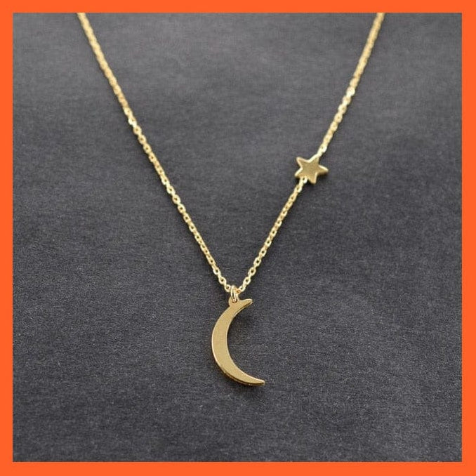 whatagift.com.au necklace moon gold Vintage Multilayer Pendant Butterfly Moon Star Necklace For Women