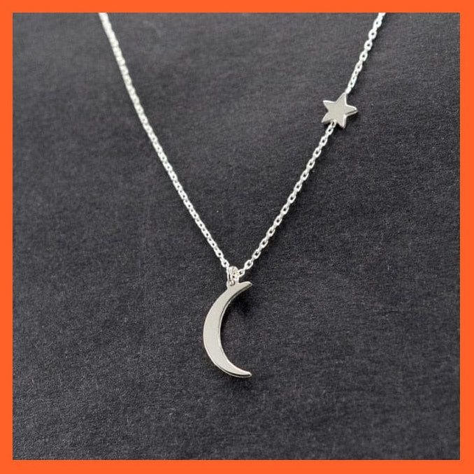 whatagift.com.au necklace moon silver Vintage Multilayer Pendant Butterfly Moon Star Necklace For Women