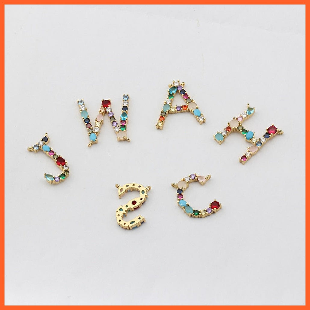 Multi Color Initial 26 Letters Pendent Necklace | Best Gift For Women | whatagift.com.au.
