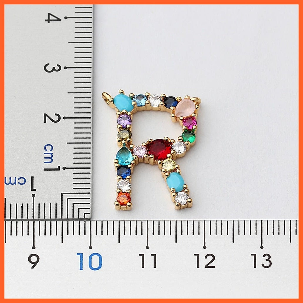 Multi Color Initial 26 Letters Pendent Necklace | Best Gift For Women | whatagift.com.au.