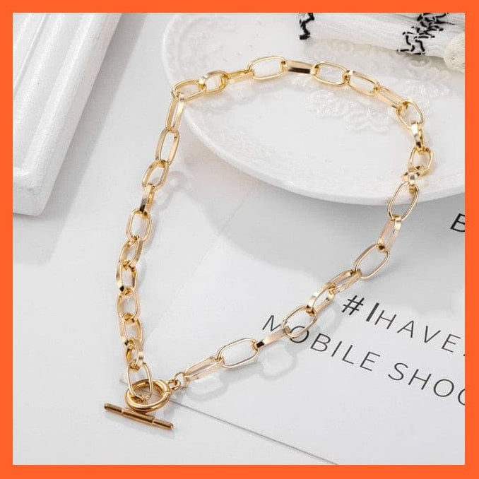 whatagift.com.au necklace Vintage Multi Layered Gold Color Lock, Pearl, Round Coin Pendants Necklaces For Women