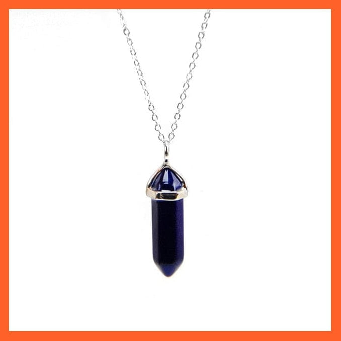 whatagift.com.au Necklaces 12 Hexagonal Opal Tiger Eye Rose Crystal Pendant Necklace