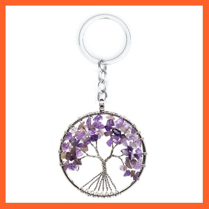whatagift.com.au Necklaces 7 Chakras Gemstone Natural Healing Crystals Tree Of Life Pendant Necklace