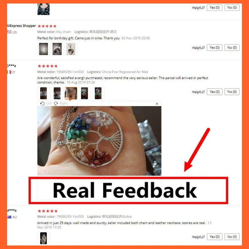 whatagift.com.au Necklaces 7 Chakras Gemstone Natural Healing Crystals Tree Of Life Pendant Necklace