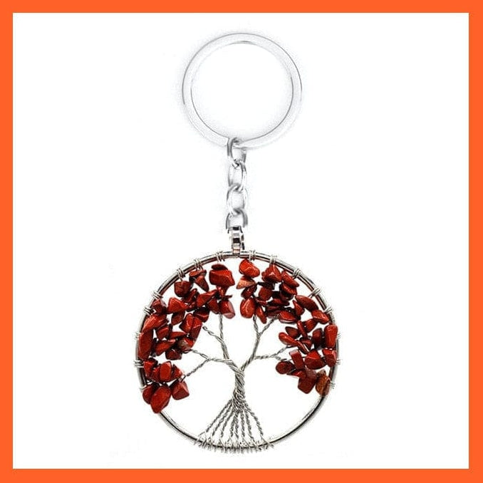 whatagift.com.au Necklaces 7 Chakras Gemstone Natural Healing Crystals Tree Of Life Pendant Necklace