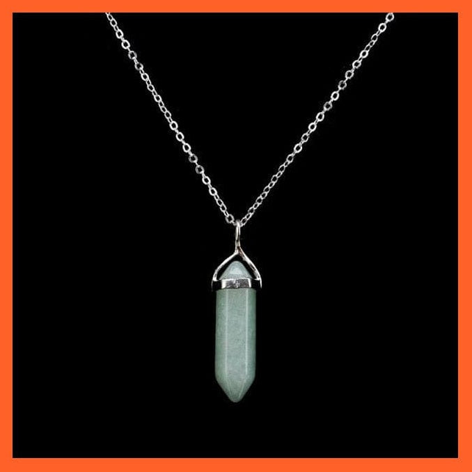 whatagift.com.au Necklaces 9 Hexagonal Opal Tiger Eye Rose Crystal Pendant Necklace