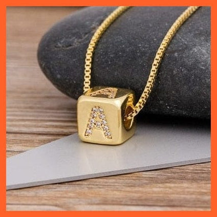 whatagift.com.au Necklaces A Gold Plated Luxury Initial A-Z Letters Necklace | Best Gift For Anyone
