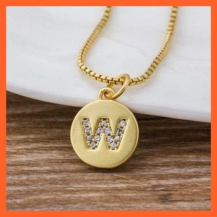 whatagift.com.au Necklaces Copy of Gold Plated Initial 26 Letters Pendent Necklace | Best Gift For Women
