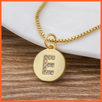 Gold Plated Initial 26 Letters Pendent Necklace | Best Gift For Women | whatagift.com.au.
