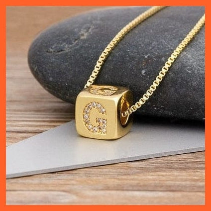 whatagift.com.au Necklaces G Gold Plated Luxury Initial A-Z Letters Necklace | Best Gift For Anyone