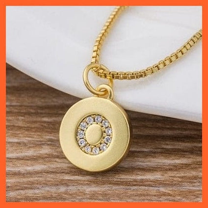 whatagift.com.au Necklaces Gold Plated Initial 26 Letters Pendent Necklace | Best Gift For Women