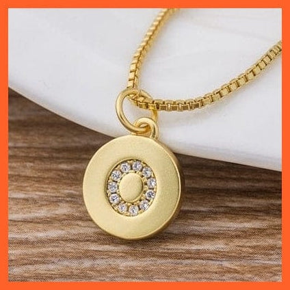 whatagift.com.au Necklaces Gold Plated Luxury A-Z Initial Letters Pendant Chain Necklaces