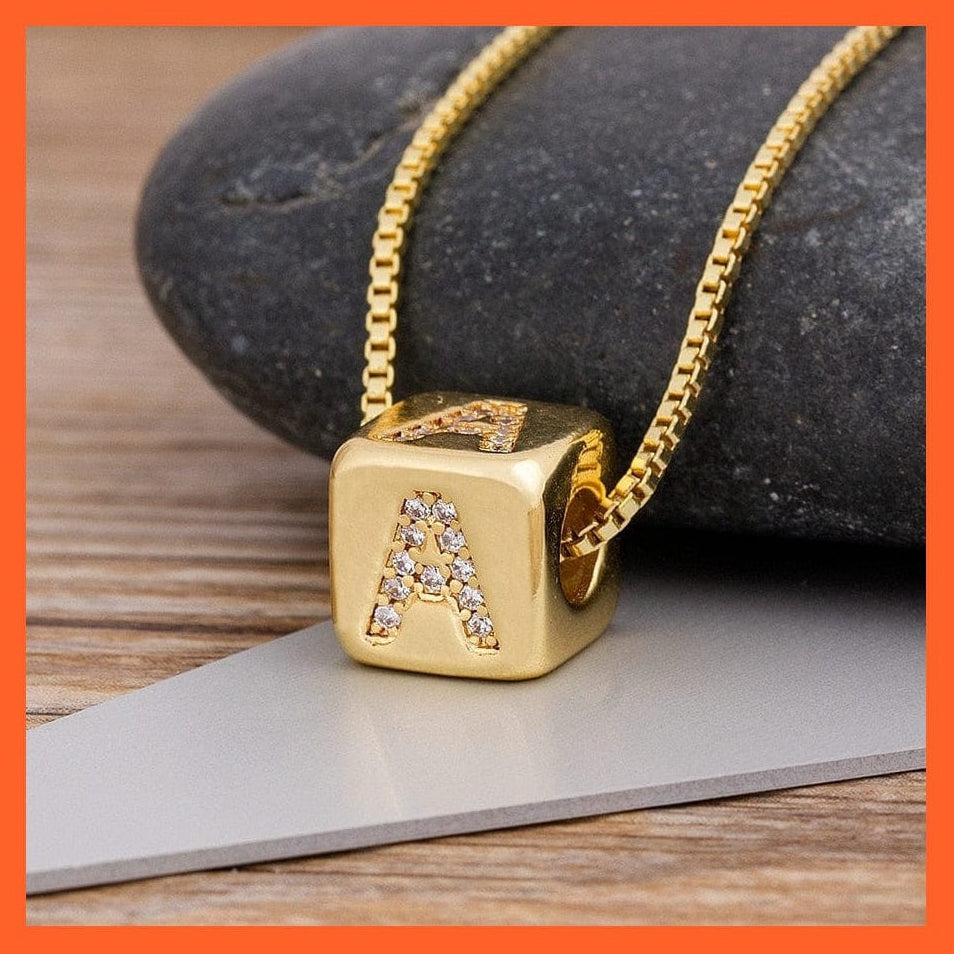 whatagift.com.au Necklaces Gold Plated Luxury Initial A-Z Letters Necklace | Best Gift For Anyone