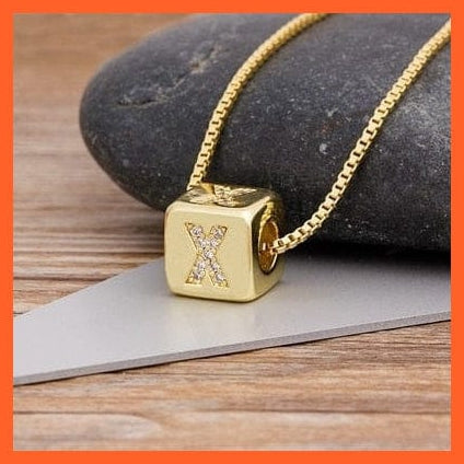 whatagift.com.au Necklaces Gold Plated Luxury Initial A-Z Letters Necklace | Best Gift For Anyone