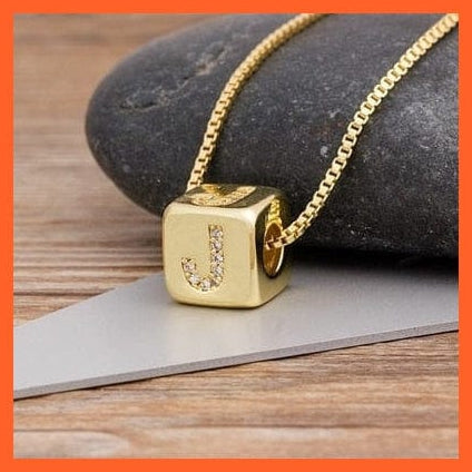 whatagift.com.au Necklaces Gold Plated Luxury Initial A-Z Letters Necklace | Best Gift For Anyone
