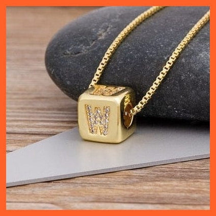 whatagift.com.au Necklaces Gold Plated Luxury Initial A-Z Letters Necklace | Best Gift For Anyone