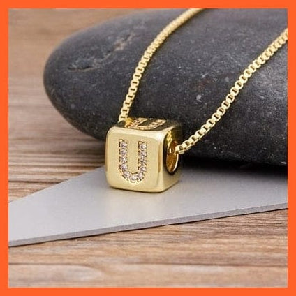 whatagift.com.au Necklaces Gold Plated Luxury Initial A-Z Letters Necklace | Best Gift For Anyone