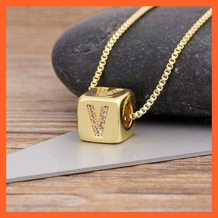 whatagift.com.au Necklaces Gold Plated Luxury Initial A-Z Letters Necklace | Best Gift For Anyone