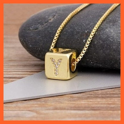 whatagift.com.au Necklaces Gold Plated Luxury Initial A-Z Letters Necklace | Best Gift For Anyone