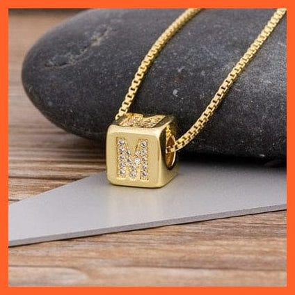 whatagift.com.au Necklaces Gold Plated Luxury Initial A-Z Letters Necklace | Best Gift For Anyone