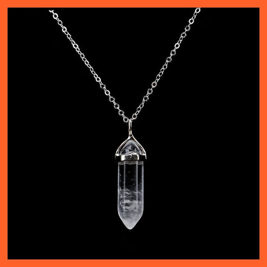 whatagift.com.au Necklaces Hexagonal Opal Tiger Eye Rose Crystal Pendant Necklace