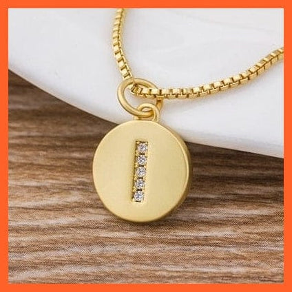 whatagift.com.au Necklaces I Gold Plated Initial 26 Letters Pendent Necklace | Best Gift For Women