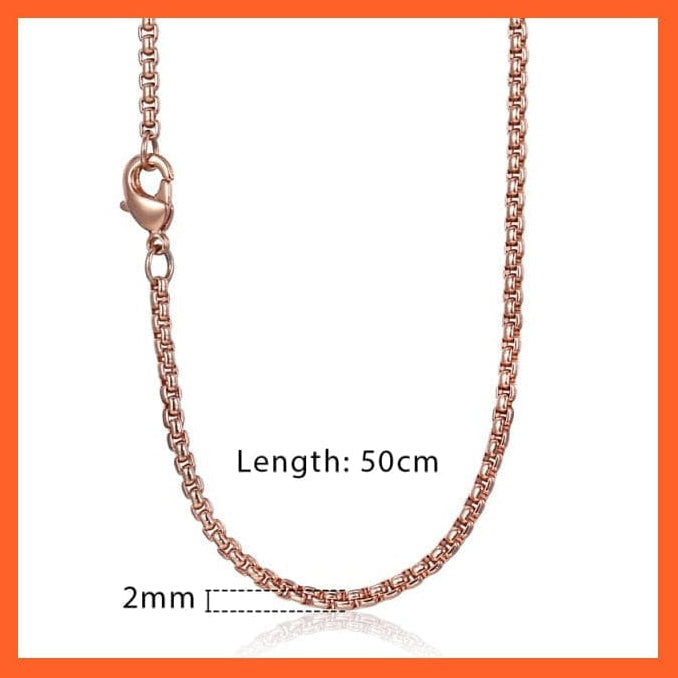 whatagift.com.au Necklaces KN555 Chain 50cm Copy of 12 Constellation Zodiac Sign Pendant Necklace In Rose Gold