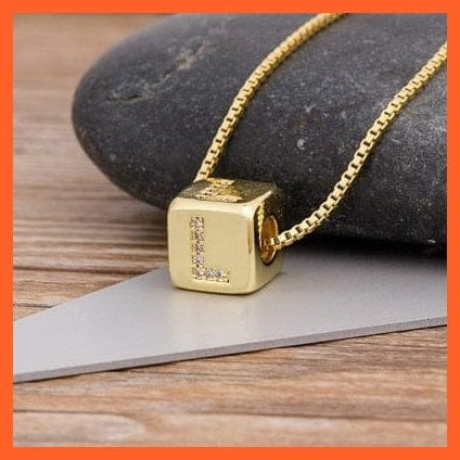 whatagift.com.au Necklaces L Gold Plated Luxury Initial A-Z Letters Necklace | Best Gift For Anyone