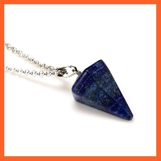 whatagift.com.au Necklaces Lapis lazuli Hexagonal Healing Tiger Eye Crystal Pendant Necklaces