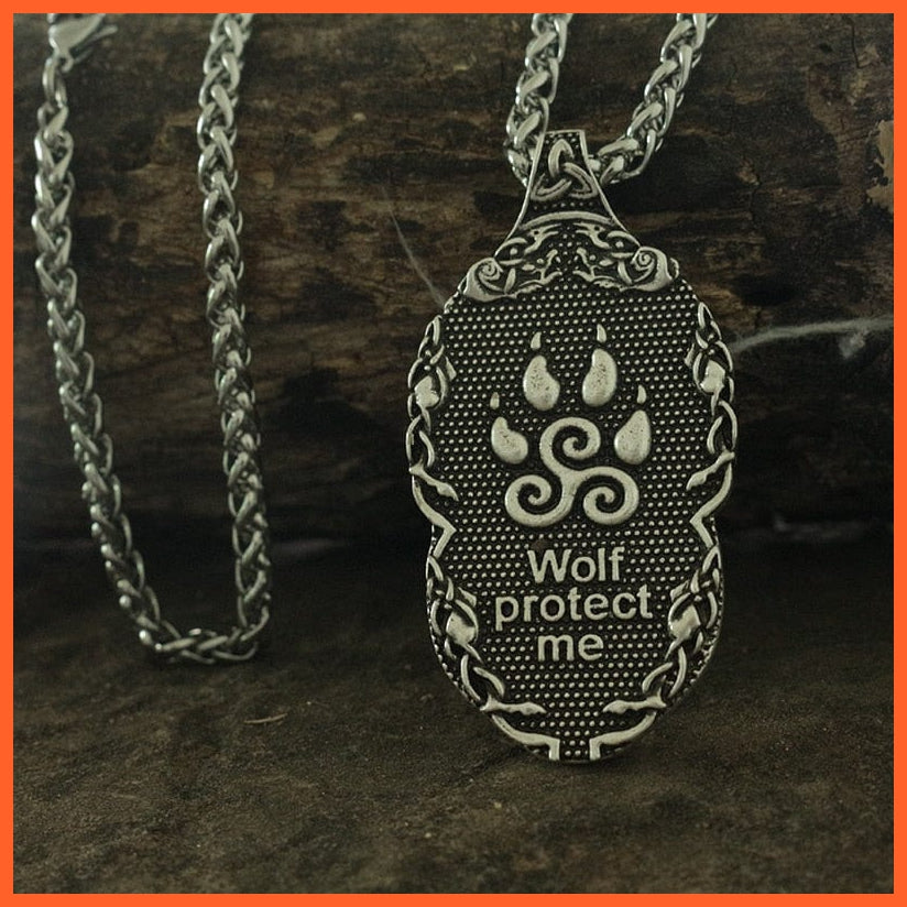 Nordic Viking Wolf Necklace For Men | whatagift.com.au.