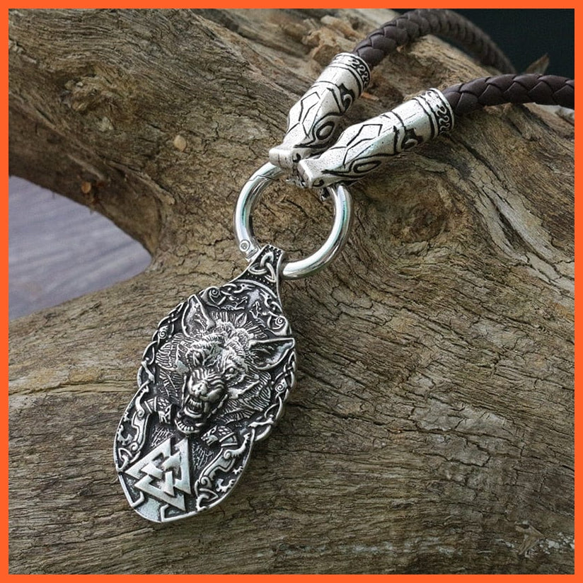 Nordic Viking Wolf Necklace For Men | whatagift.com.au.